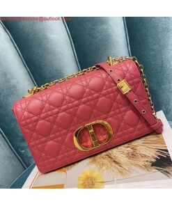 Replica Dior Medium Caro Bag Calfskin M9242 Red