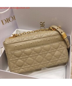 Replica Dior Medium Caro Bag Calfskin M9242 Apricot 2