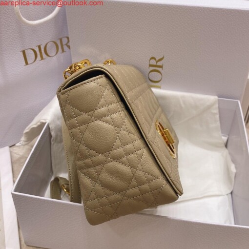 Replica Dior Medium Caro Bag Calfskin M9242 Apricot 5