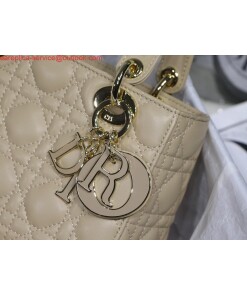 Replica Dior Small Lady My ABCDior Bag Lambskin M0538 Apricot