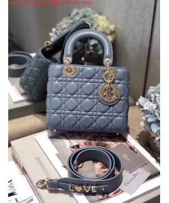 Replica Dior Small Lady My ABCDior Bag Lambskin M0538 Blue