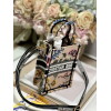 Replica Dior S5555 Mini Dior Book Tote Phone Bag Blue multicolor embroidery S1102 10