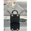 Replica Dior M0455 Saddle Bag With Strap Black Grained Calfskin 8