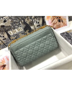 Replica Dior M9243 Large Caro Bag Calfskin Gray