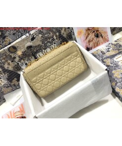 Replica Dior M9243 Large Caro Bag Calfskin Apricot