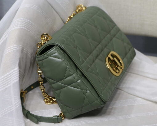 Replica Dior M9243 Large Quilted Macrocannage Calfskin Green 5