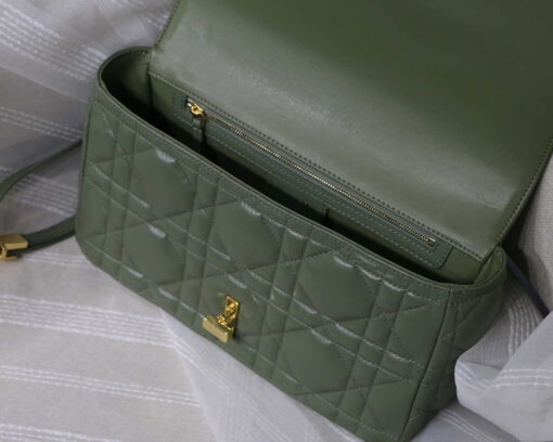 Replica Dior M9243 Large Quilted Macrocannage Calfskin Green 7