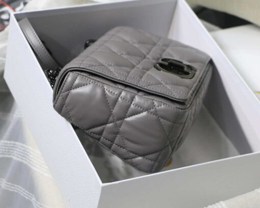 Replica Dior M9242 Medium Quilted Macrocannage Calfskin Gray 5