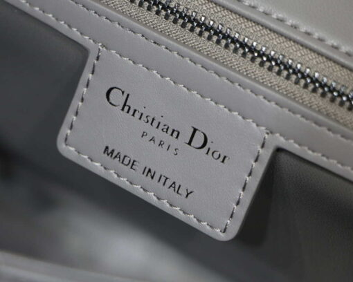 Replica Dior M9242 Medium Quilted Macrocannage Calfskin Gray 8