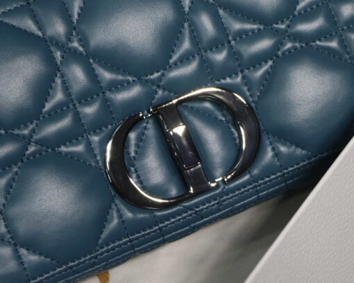 Replica Dior M9242 Medium Quilted Macrocannage Calfskin Lake Blue 2