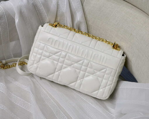 Replica Dior M9242 Medium Quilted Macrocannage Calfskin White 4