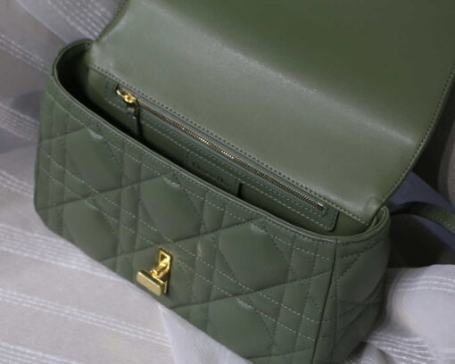 Replica Dior M9242 Medium Quilted Macrocannage Calfskin Green 7