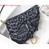 Replica Dior Mini Saddle Bag M0447 Blue Dior Oblique Jacquard 9