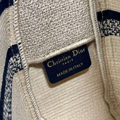 Replica Dior Diorcamp Bag Small Model Beige Union Embroidered Jute Fabric M1241 8