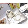 Replica Dior S0856 MICRO LADY Dior Bag Yellow Cannage Lambskin 9