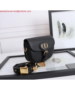 Replica Dior M9317 Small bobby bag Black Grained Calfskin 2