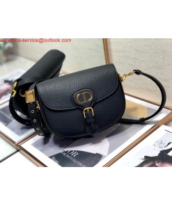 Replica Dior M9319 Medium Bobby Bag Black Grained Calfskin