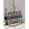 Replica Dior M1286 Large Book Tote Blue Dior Roses embroidery 10