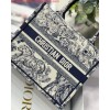 Replica Dior Book Tote M1265 Small Dior Toile De Jouy Reverse Embroidery Gray 9