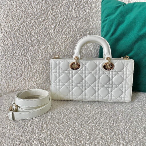 Replica Dior M0540 Lady D-joy Bag White Cannage Calfskin