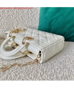 Replica Dior M0540 Lady D-joy Bag White Cannage Calfskin 2