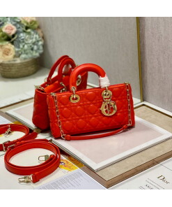 Replica Dior M0540 Lady D-joy Bag Red Cannage Calfskin