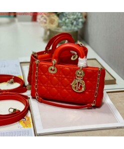 Replica Dior M0540 Lady D-joy Bag Red Cannage Calfskin 2