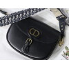 Replica Dior M9320 Large Dior Bobby Bag Latte Box Calfskin With Blue Oblique Embroidered Strap 11