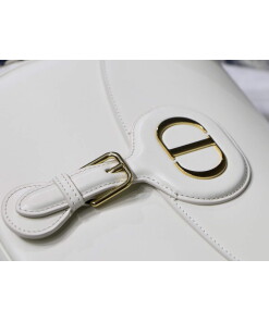 Replica Dior M9320 Large Dior Bobby Bag Latte Box Calfskin With Blue Oblique Embroidered Strap