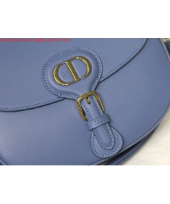 Replica Dior M9319 Medium dior Bobby bag Warm Lake Blue Calfskin 2