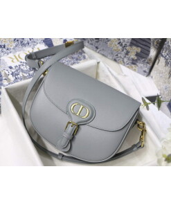 Replica Dior M9319 Medium dior Bobby bag Grey box Calfskin