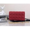 Replica Dior S0204 Lady Dior Pouch Ultramatte Cannage Calfskin Wine red 9