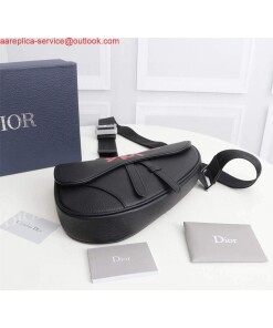 Replica Dior 1ADPO093 Saddle Men Bag Grained Calfskin Black 2