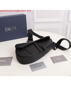 Replica Dior 1ADPO093 Saddle Men Bag Grained Calfskin Black 2