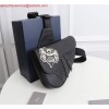 Replica Dior 1ADPO093 Saddle Men Bag Grained Calfskin Black 10