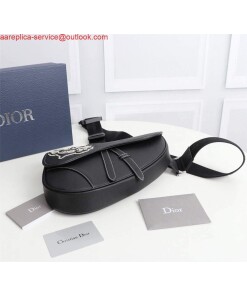 Replica Dior 1ADPO093 Saddle Men Bag Grained Calfskin Black 2