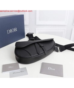 Replica Dior 1ADPO093 Saddle Men Bag Grained Calfskin Black 2