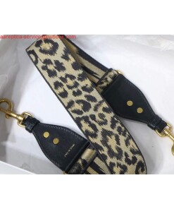 Replica Dior Shoulder strap with ring Dior Strap S8552 Beige Multicolor Mizza Embroidery