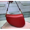 Replica Dior M0446 Dior Saddle Bag M0447 Silvry Grey Grained Calfskin 9