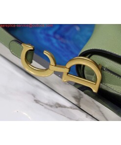 Replica Dior M0446 Dior Saddle Bag M0447 Light Green Grained Calfskin 2