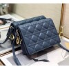 Replica Dior S0855 Dior Lady Dior Pouch Black Ultramatte Cannage Calfskin 10