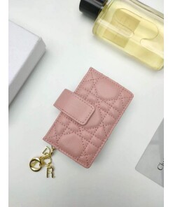 Replica Dior S0074 Wallet Lady dior 5-Gusset card holder Pink