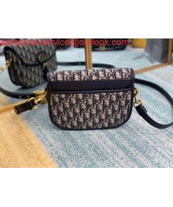 Replica Dior M9319 Dior Bobby Medium Crossbody Bag Oblique Jacquard Navy Blue