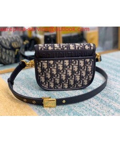 Replica Dior M9317 Dior Bobby Small Crossbody Bag Oblique Jacquard Navy Blue