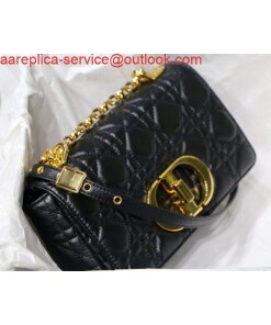 Replica Dior M9241 Dior Small Dior Caro Bag Black 2