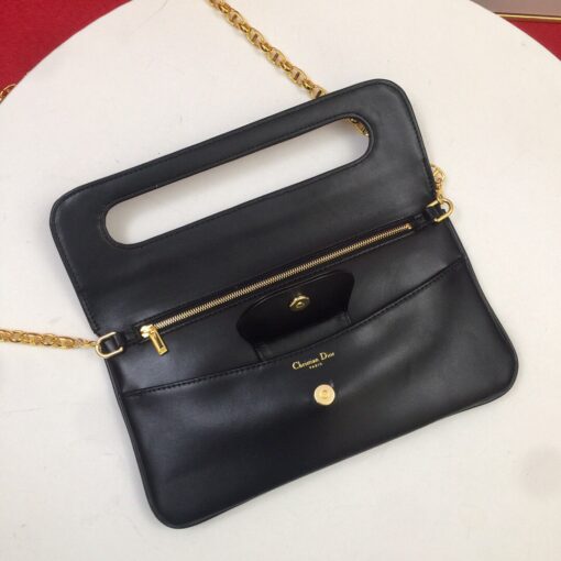 Replica Dior M8641 Medium Diordouble Bag Black 6