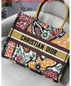 Replica Dior M1286 Dior Book Tote Yellow Multicolor Dior Paisley Embroidery