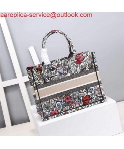 Replica Dior M1286 Dior Book Tote Small Multicolor Flowers Embroidery 2