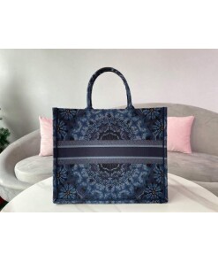 Replica Dior M1286 Dior Book Tote Navy Blue Dior Constellation Embroidery