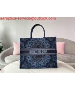 Replica Dior M1286 Dior Book Tote Navy Blue Dior Constellation Embroidery 2